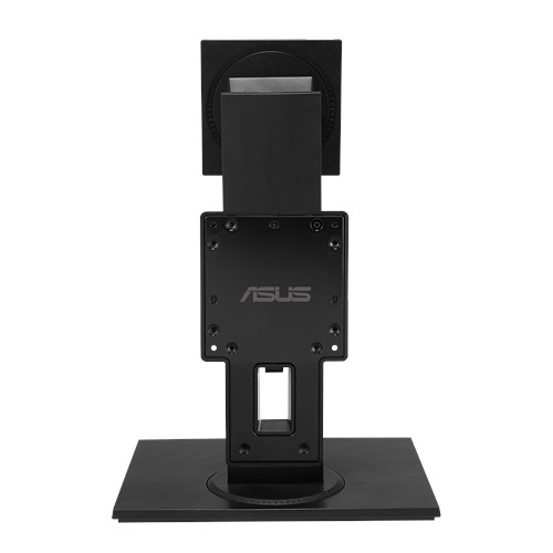 ASUS подставка для монитора MHS01K, регул. по высоте до 130мм, Tilt, Swivel, Pivot, Black, совместимость с VESA(100x100) и крепежом Mini PC, BULK, 90LA0010-B02100