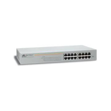 Allied Telesis 16x10/100TX, Layer 2 Switch Unmanaged, 19" rackmount hardware included