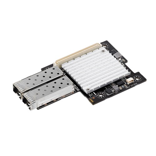 ASUS MCB-10G-2S / сетевая карта мезонинная Supports SFP+ SR Optical module, SFP+ LR Optical module, Direct Attached Copper; Dual Port, 10 Gigabit; 90SC08J0-M0UAY0