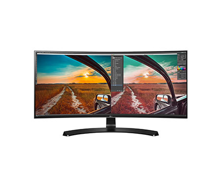 LG 34" 34UC88-B IPS LED изогнутый, 3440x1440, 5ms, 300cd/m2, 1000:1 (Mega DCR), 178°/178°, HDMI*2, DisplayPort, USB-Hub, колонки, Tilt, регул. по высоте, VESA, Headphone Out, Black
