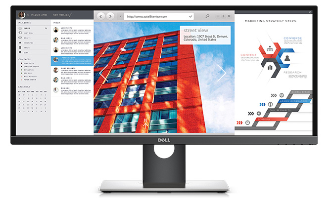 Dell 28.8" U2917W LCD S/BK ( IPS; 21:9; 300cd/m2; 2M:1; 8ms; 2560x1080; 178/178; HDMI; DP; mini DP;  USB; HAS; Tilt; Pivot)
