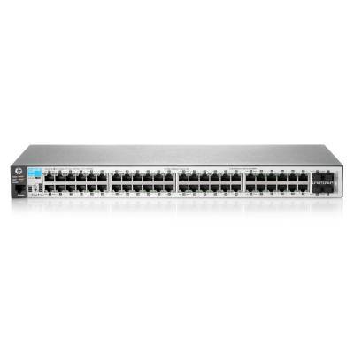Aruba 2530 48 PoE+ Switch (48 x 10/100 + 2 x SFP + 2 x 10/100/1000, Managed, L2, virtual stacking, POE+ 382W, 19")