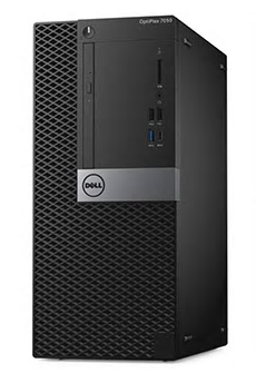 DELL Optiplex 7050 MT,i7-6700 (3,4GHz),16GB (2x8GB) DDR4,256GB SSD + 256GB SSD,AMD R7 450 (4GB),W10 Pro,TPM,DVD,3 years NBD