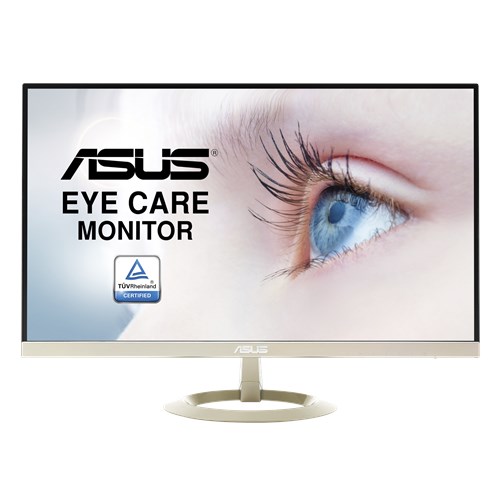 ASUS 27" VZ27AQ IPS LED, 2560x1440, 5ms, 80M:1, 250 cd/m, 178°/178°, HDMI, DisplayPort, колонки, Tilt, Slim Design, Icicle Gold+Black, 90LM039C-B01370