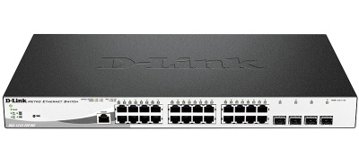 D-Link DGS-1210-28P/ME/A1A, Managed Gigabit Switch with 24 10/100/1000Base-T PoE + 4 SFP Ports