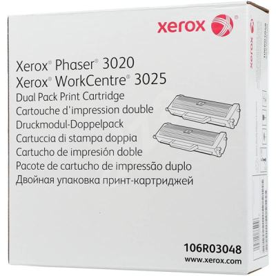 Тонер-картридж (2x1,5K) Phaser 3020/ WC 3025 (106R03048)