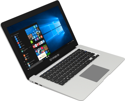 IRBIS NB51, 14" (1366x768), Intel 3735F 4x1.8Ghz (QuadCore), 2048MB, 32GB, cam 0.3MPx, Wi-Fi,  jack 3.5, plastic, white, Windows 10
