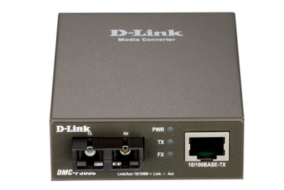 D-Link Fast Ethernet Twisted-pair to Fast Ethernet Single-mode Fiber (30km, SC) Media Converter Module