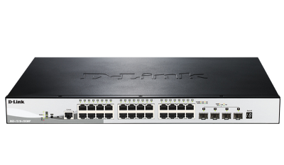 D-Link DGS-1510-52XMP/A1A, 48-Port Gigabit Stackable Smart Managed PoE Switch with 4 10GbE SFP+ ports, 370W PoE Budget