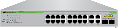 Allied Telesis 16 Port Fast Ethernet WebSmart Switch with 4 uplink ports (2  x 10/100/1000T and  2 x SFP-10/100/1000T Combo ports)