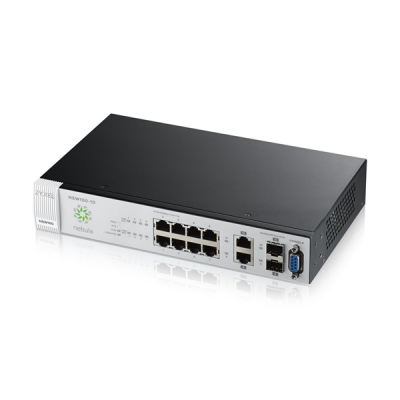 Zyxel Nebula NSW100-10 с управлением в облаке, 8xGE, 2xCombo (SFP/RJ-45)