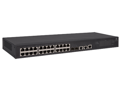 HPE  1950 24G 2SFP+ 2XGT PoE+ Switch (24x10/100/1000 RJ-45 PoE+ + 2x1G/10G RJ-45 + 2x1G/10G SFP+, web-managed, PoE 370W, 19")