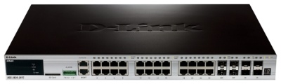 D-Link DGS-3620-28TC/B1AEI, L3 Stackable Managed Gigabit Switch with 20 10/100/1000Base-T ports + 4 Combo ports 10/100/1000Base-T/SFP and 4 10G SFP+ ports