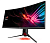ASUS 35" ROG STRIX XG35VQ VA LED изогнутый, ProGaming, 3440x1440, 4ms, 300 cd/m2, 2500:1, 178°/178°, HDMI*2, DP, USB, NVIDIA G-Sync, 100Hz, Tilt, Swivel, Height Adj, Aura light, Dark Gray, 90LM03Q0-B0
