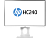 HP HC240 Healthcare Edition Display 24-inch Monitor 1920x1200, 16:10, IPS, 300 cd/m2, 1000:1, 8ms, 178°/178°, USB 3.0x4, DisplayPort, Anti-glare, Energy Star