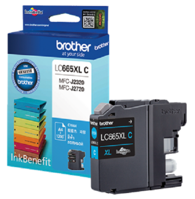Тонер струйный Brother LC665XLC голубой (1200стр.) для Brother MFC-J2320/J2720