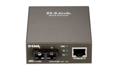 D-Link DMC-F15SC/A1A, Fast Ethernet Twisted-pair to Fast Ethernet Single-mode Fiber (15km, SC) Media Converter