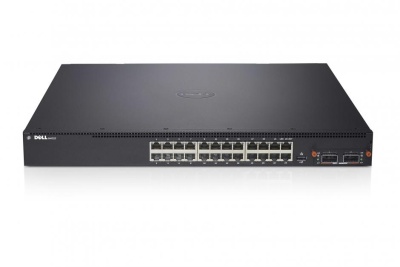 DELL Networking N4032, 24x10GbE BASE-T Fixed Ports, 1xHot Swap Modular Bay, 2xPower Supplies, 3YPSNBD (210-ABVS)