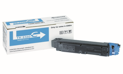 Тонер-картридж Kyocera TK-5160C  (голубой)  ECOSYS P7040cdn  (12 000 стр.)
