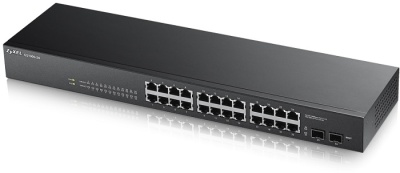 ZyXEL GS1900-24, 24-port GbE L2 Smart Switch, rackmount, fanless