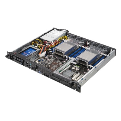 ASUS RS400-E8-PS2-F // 1U, ASUS Z10PR-D16,  2 x s2011-3,  1024GB max, 2HDD Hot-swap 2,5", 500W, CPU FANб разъемы на передней панели ; 90SV02DA-M01CE0