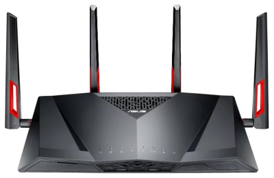 ASUS DSL-AC88U //  VDSL2/ADSL модем, роутер 802.11b/g/n/ac, до 1000 + 2167Мбит/c, 2,4 + 5 гГц, 4 антенны, USB, GBT LAN ; 90IG02W1-BM3G10