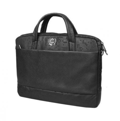 Компьютерная сумка Continent (16) CC-037 Black, цвет чёрный, полиэстр/эко-кожа
