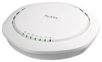Zyxel Точка доступа Zyxel WAC6503D-S, 802.11a/b/g/n/ac (2,4 и 5 ГГц), Smart Antenna, Airtime Fairness, внутренние антенны 3x3, до 450+1300 Мбит/сек, 2xLAN GE, PoE