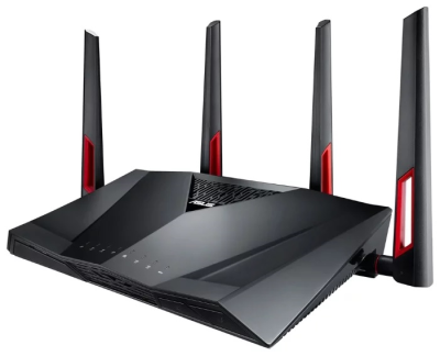 ASUS RT-AC88U // роутер 802.11b/g/n/ac, до 1000 + 2167Мбит/c, 2,4 + 5 гГц, 4 антенны, USB, GBT LAN ; 90IG01Z0-BM3100
