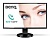 BENQ 27" GW2760HS VA LED, 1920x1080, 4ms, 300cd/m2, 20Mln:1, 178/178, D-Sub, DVI, HDMI, колонки, Glossy Black (9H.L9NLB.RBE).