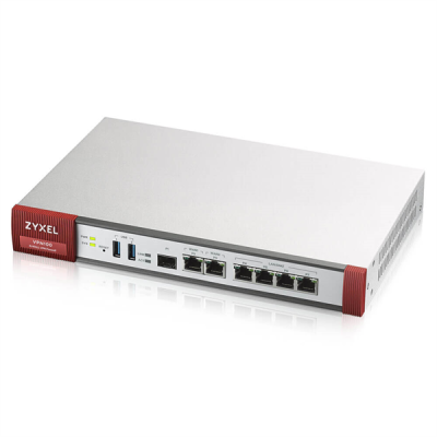 Zyxel Межсетевой экран VPN100, Rack, 3xWAN GE (2xRJ-45 и 1xSFP), 4xLAN/DMZ GE, 2xUSB3.0, AP Controller (4/68) с пониженным шифрованием, включена подписка фильтрации контента на один год и Geo IP, до 7
