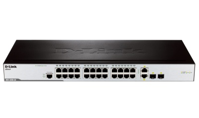 D-Link DES-3200-26, 24-Port 10/100Mbps + 2 Combo 10/100/1000BASE-T/SFP L2 Management Switch