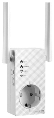 ASUS RP-AC53 // WI-FI репитер, 802.11n + 802.11 ac, до 300 + 433Мбит/c, 2,4 + 5 гГц, LAN ; 90IG0360-BM3000