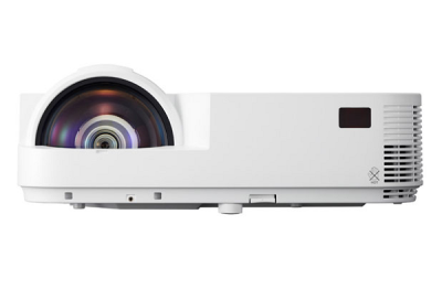 NEC projector M333XS DLP, SHORT-THROW, 1024x768 XGA,3300lm, 10000:1, 3,7kg, D-Sub, HDMI, RCA, RJ-45, Lamp:8000hrs