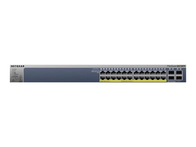 NETGEAR Управляемый гигабитный Smart-коммутатор на 24GE+4SFP(из них первые 8 портов PoE+, остальные PoE), c поддержкой статической маршрутизации и IPv6, PoE бюджет до 192 Вт