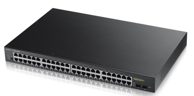 Zyxel GS1900-48HP, 48-port GbE L2 Smart Switch, 170 Watt rackmount