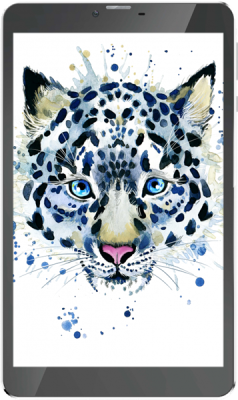 IRBIS TZ841, 8" (1280x800IPS), SC7731G 4x1,3Ghz (QuadCore), 1024MB, 16GB, cam 0.3MPx+2.0MPx, Wi-Fi, 3G (2xSimCard), Bluetooth, GPS, Android 7.0, microUSB, MicroSD, jack 3.5, Black