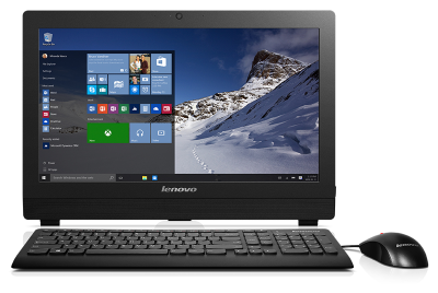 Lenovo S200z All-In-One 19,5" LED Cel J3060 4GB 1TB Intel HD DVD±RW AC+BT USB KB&Mouse Win 10_Pro64-RUS 3Y carry-in