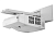 NEC projector UM361X LCD Ultra-short, 1024x768 WXGA, 3600lm, 6000:1, D-Sub, HDMI, RCA, RJ-45, Lamp:6000hrs, incl. Wall-mount