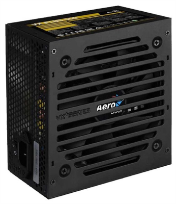 Aerocool 550W Retail VX PLUS 550 ATX v2.3 Haswell, fan 12cm, 500mm cable, power cord, 20+4P, 4+4P, PCIe 6+2P x1, PATA x 3, SATA x3, FDD
