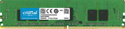Crucial by Micron DDR4    4GB (PC4-21300) 2666MHz ECC Registered SR x8, 1.2V CL17 (Retail)