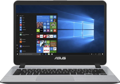 ASUS Laptop X407UA-EB018T Core i3 6006U/4Gb/1Tb HDD/14.0" FHD (1920x1080)AG NanoEdge/no ODD/Intel HD graphics 520/WiFi/BT/Cam/Windows 10/1.5Kg/Grey