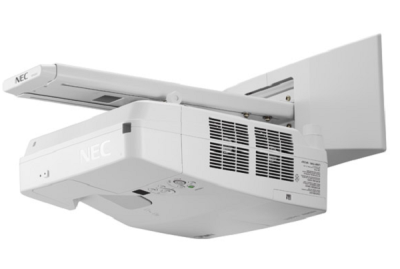 NEC projector UM361X LCD Ultra-short, 1024x768 WXGA, 3600lm, 6000:1, D-Sub, HDMI, RCA, RJ-45, Lamp:6000hrs, incl. Wall-mount