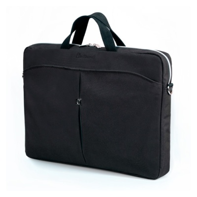 Компьютерная сумка Continent (16) CC-01 Black/Silver, цвет чёрный с серебром.